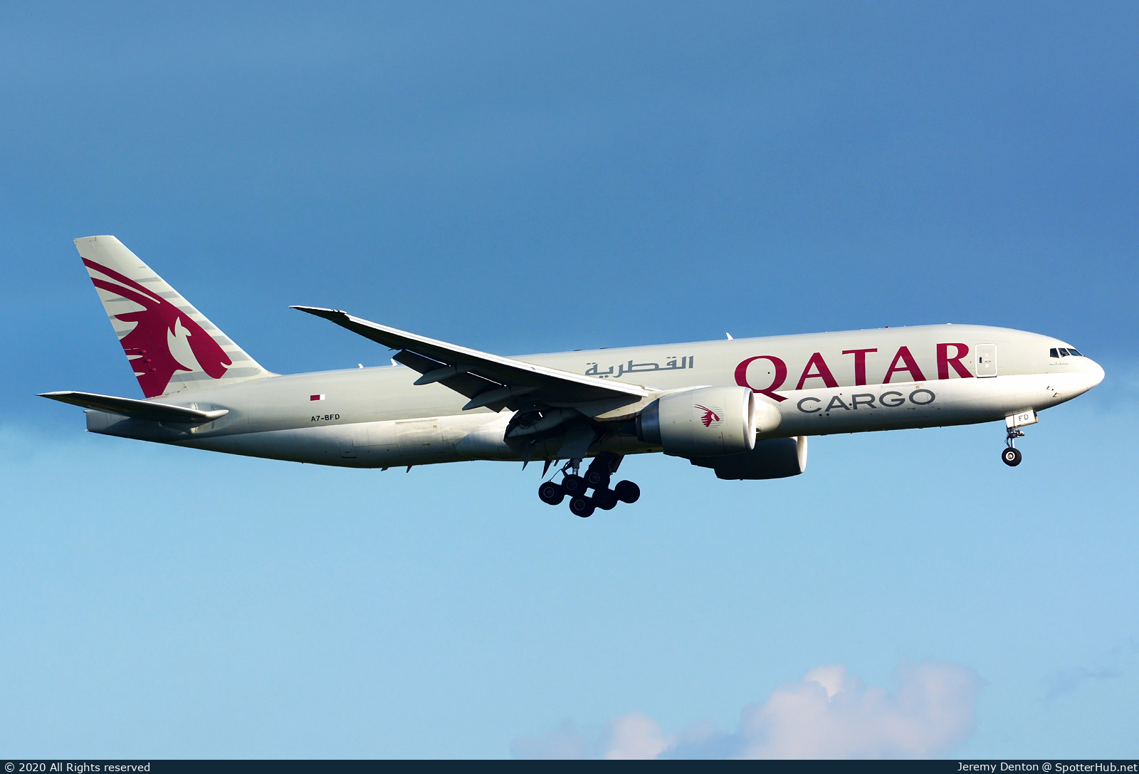 Photo of A7-BFD - Boeing 777-FDZ operated by Qatar Airways Cargo