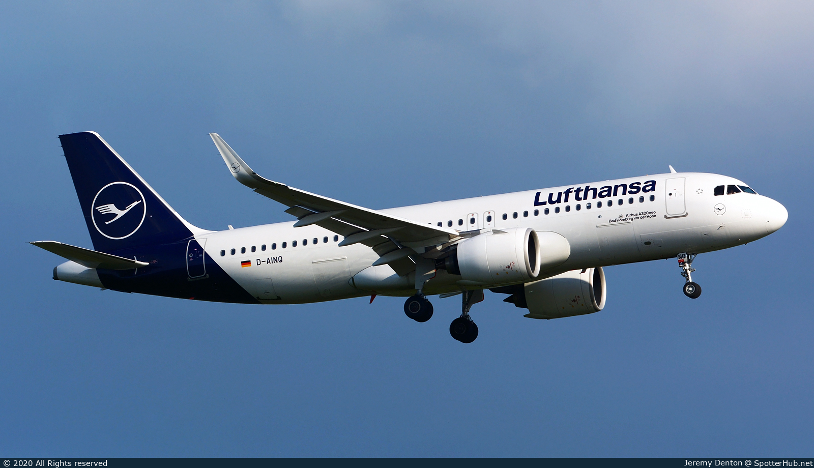 Photo of D-AINQ - Airbus A320-271N operated by Lufthansa