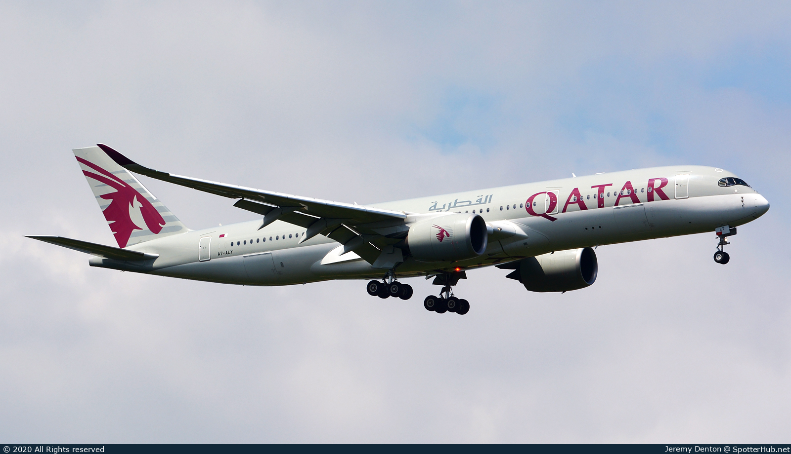 Photo of A7-ALY - Airbus A350-941 operated by Qatar Airways