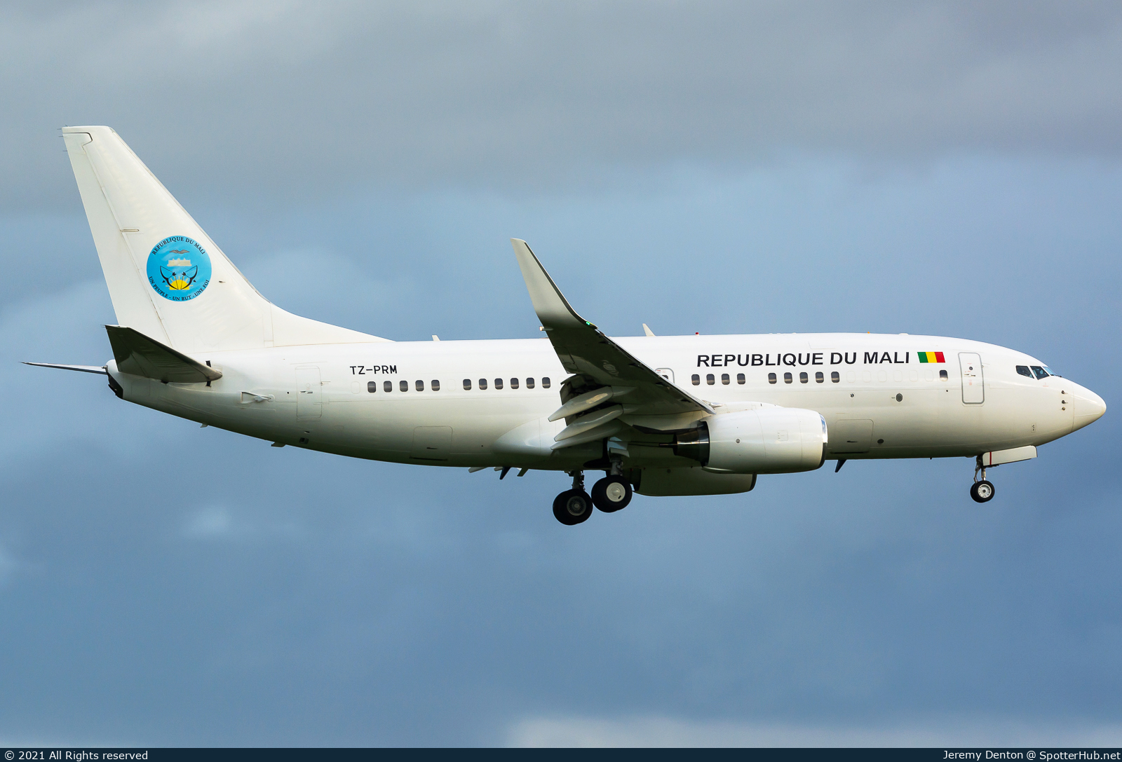 Photo of TZ-PRM - Boeing 737-7BC(BBJ) operated by Government of Mali
