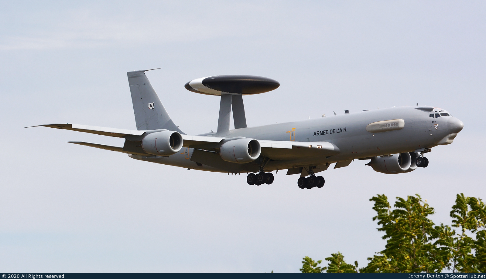 Photo of 203 - Boeing E-3F Sentry operated by French Air Force