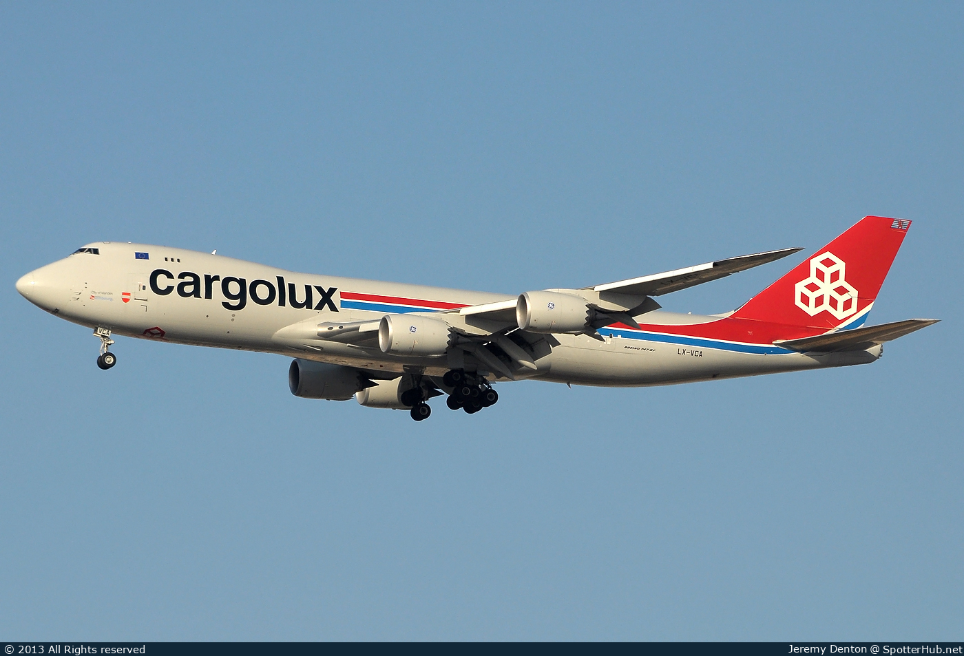 Photo of LX-VCA - Boeing 747-8R7F operated by Cargolux