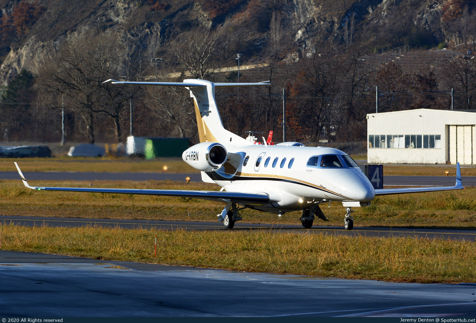 Photo of G-KRBN - Embraer Phenom 300 operated by Saxonair Charter