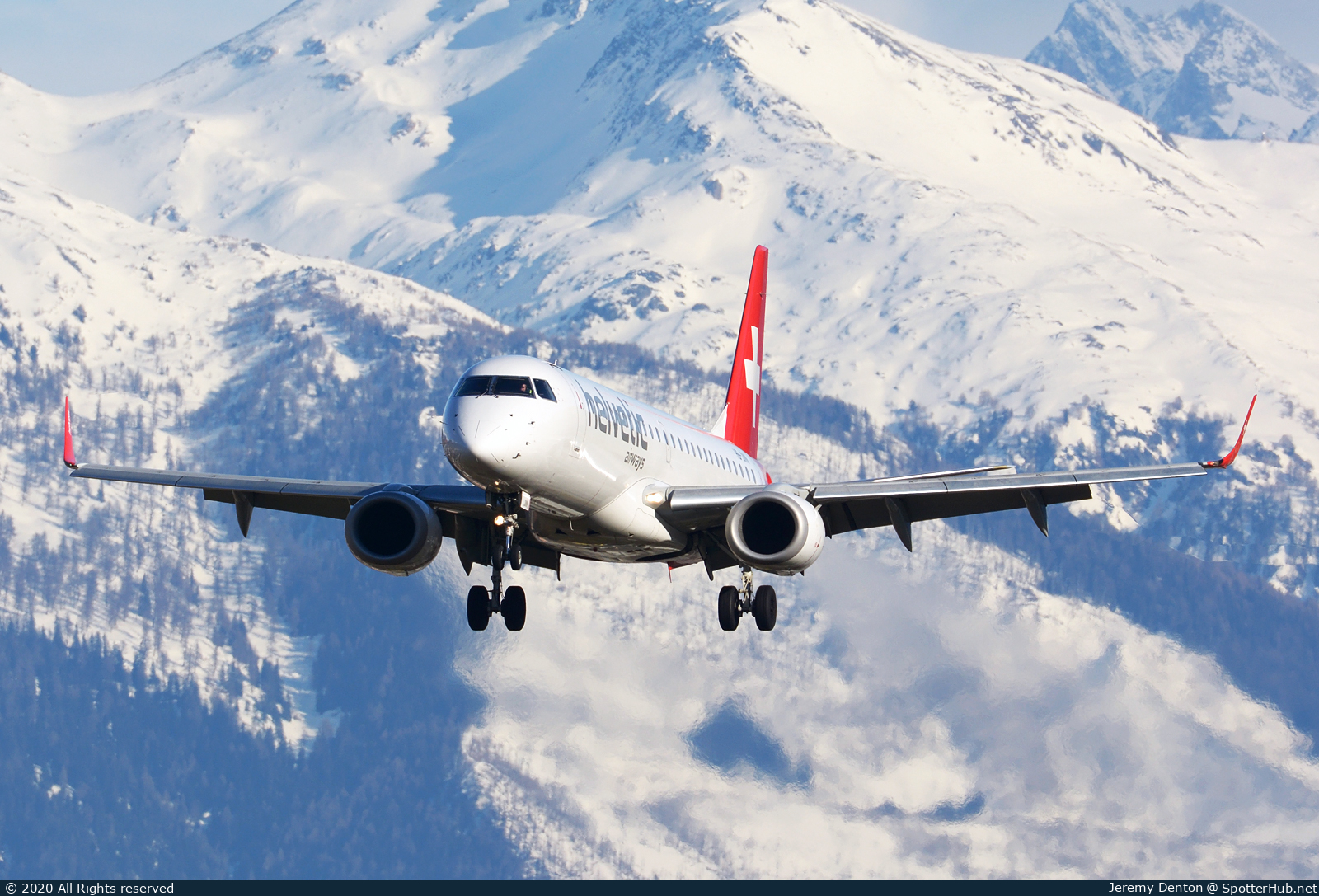 Photo of HB-JVN - Embraer ERJ-190LR operated by Helvetic Airways