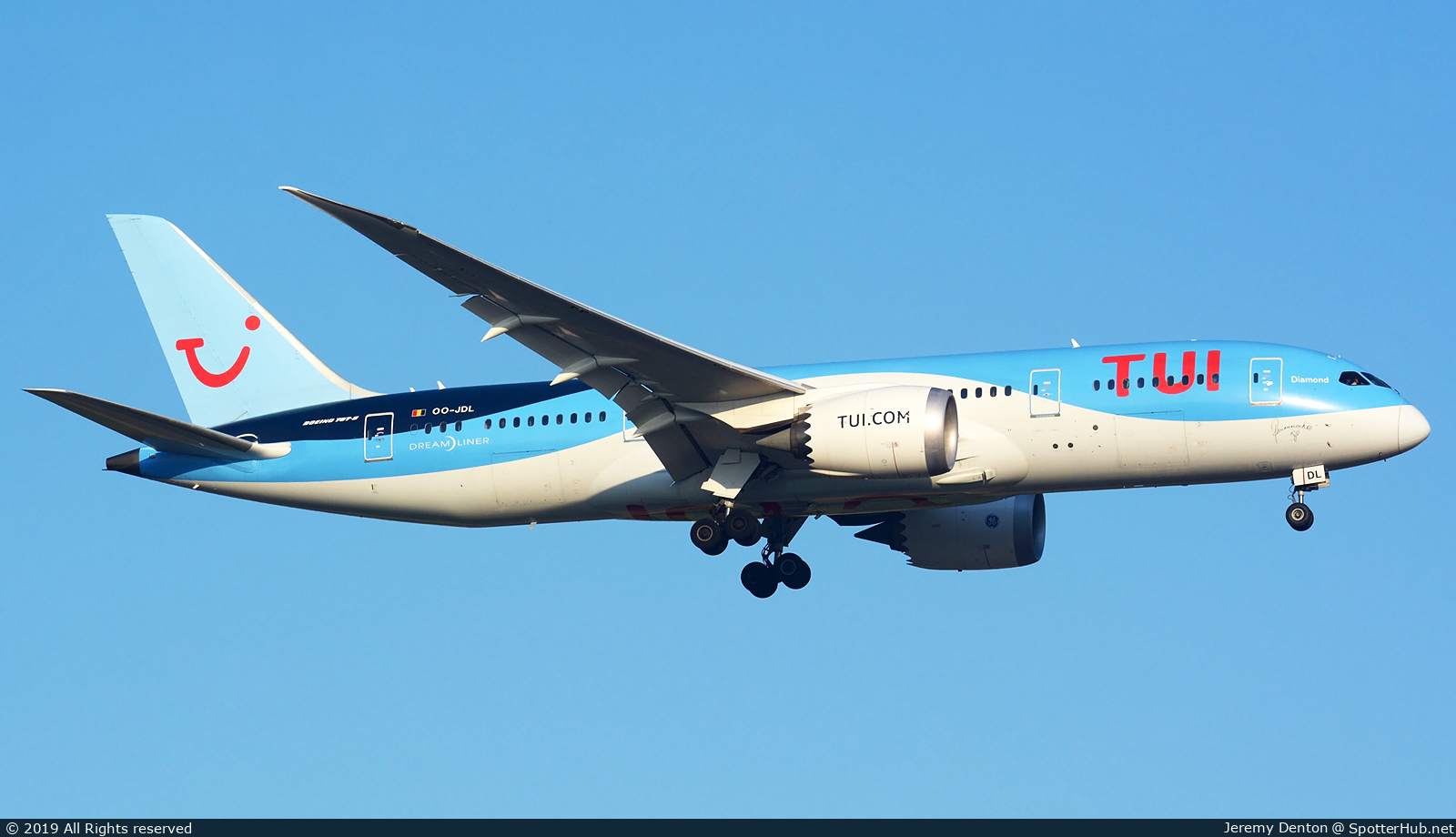 Photo of OO-JDL - Boeing 787-8 Dreamliner operated by TUI Airlines Belgium