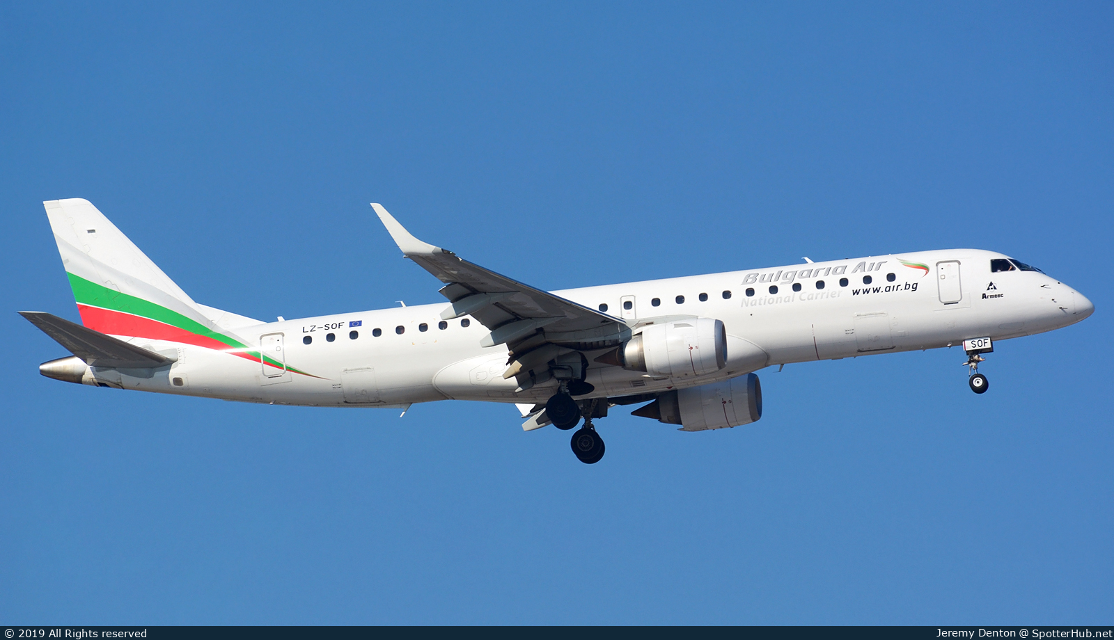 Photo of LZ-SOF - Embraer ERJ-190AR operated by Bulgaria Air
