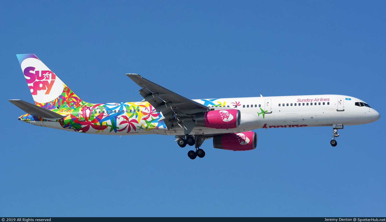 Photo of UP-B5705 - Boeing 757-204 operated by Sunday Airlines