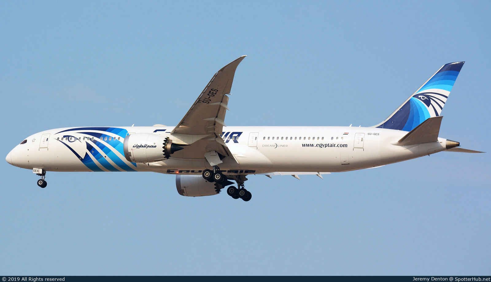 Photo of SU-GES - Boeing 787-9 Dreamliner operated by Egyptair
