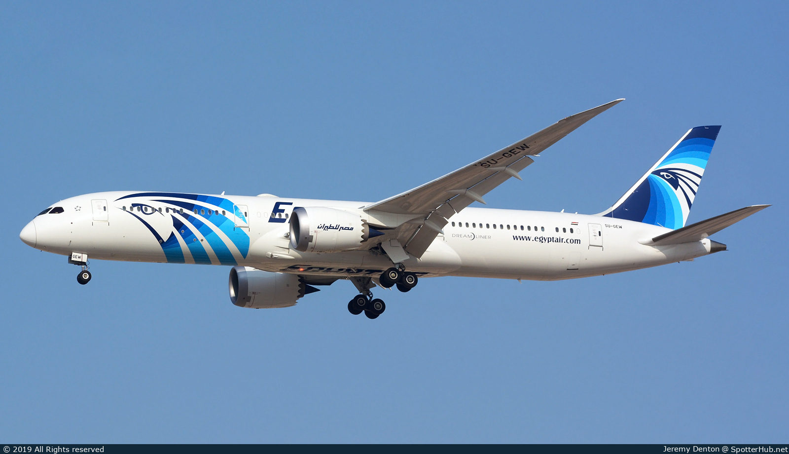 Photo of SU-GEW - Boeing 787-9 Dreamliner operated by Egyptair