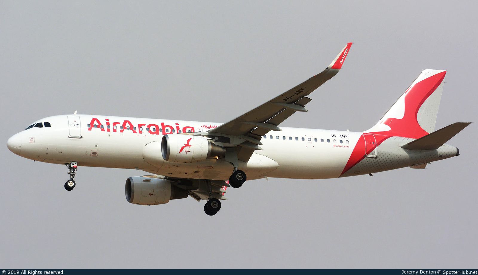 Photo of A6-ANY - Airbus A320-214 operated by Air Arabia