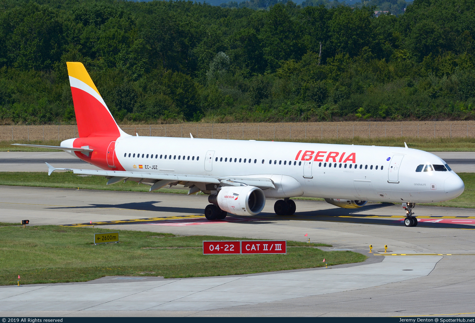 Photo of EC-JQZ - Airbus A321-212 operated by Iberia