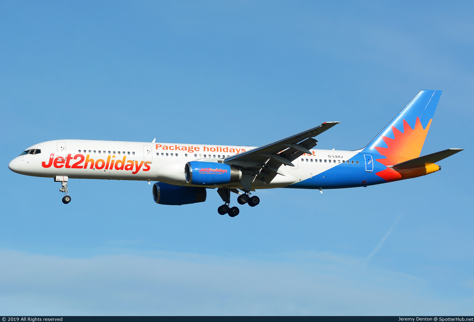 Photo of G-LSAJ - Boeing 757-236 operated by Jet2