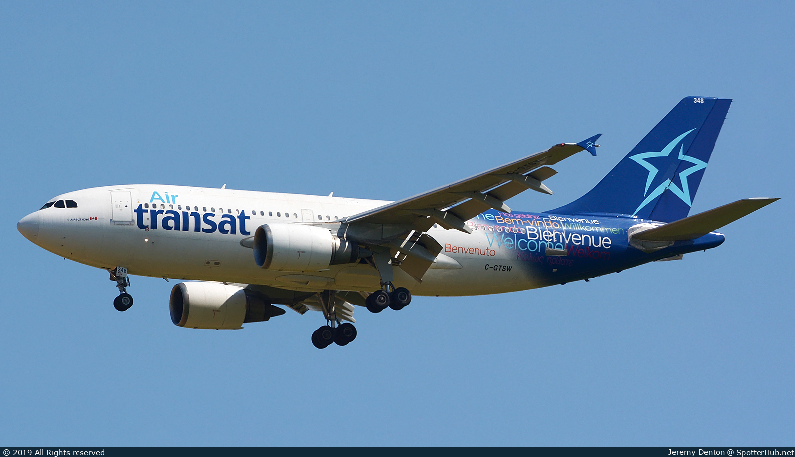 Photo of C-GTSW - Airbus A310-304 operated by Air Transat