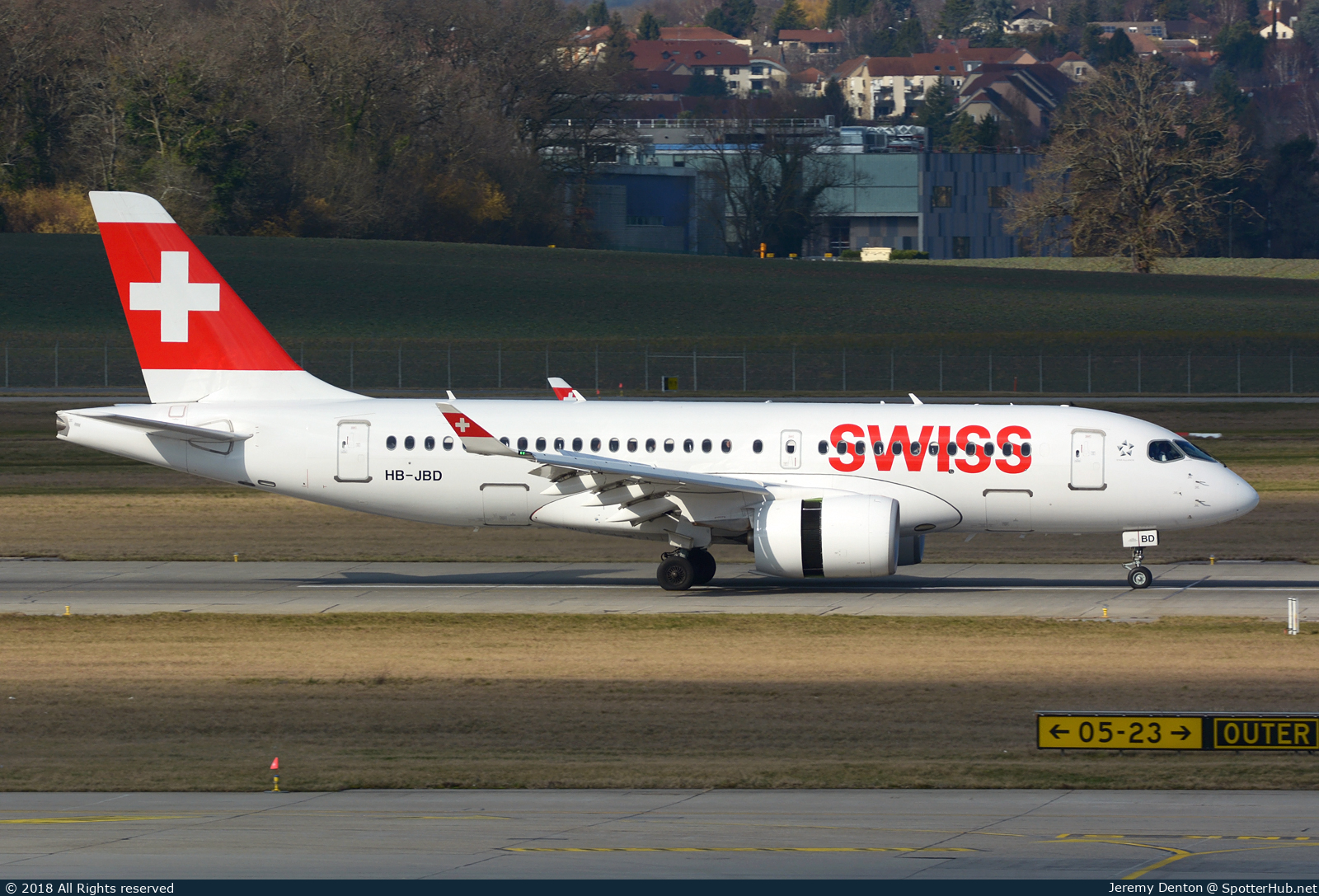 Photo of HB-JBD - Airbus A220-100 operated by Swiss International Air Lines
