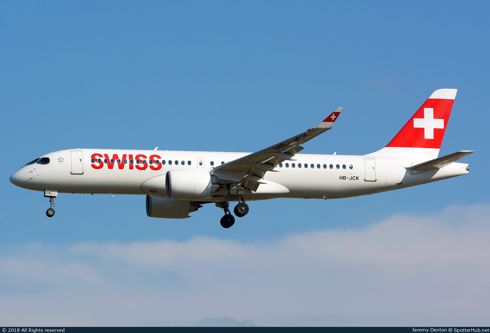 Photo of HB-JCK - Airbus A220-300 operated by Swiss International Air Lines