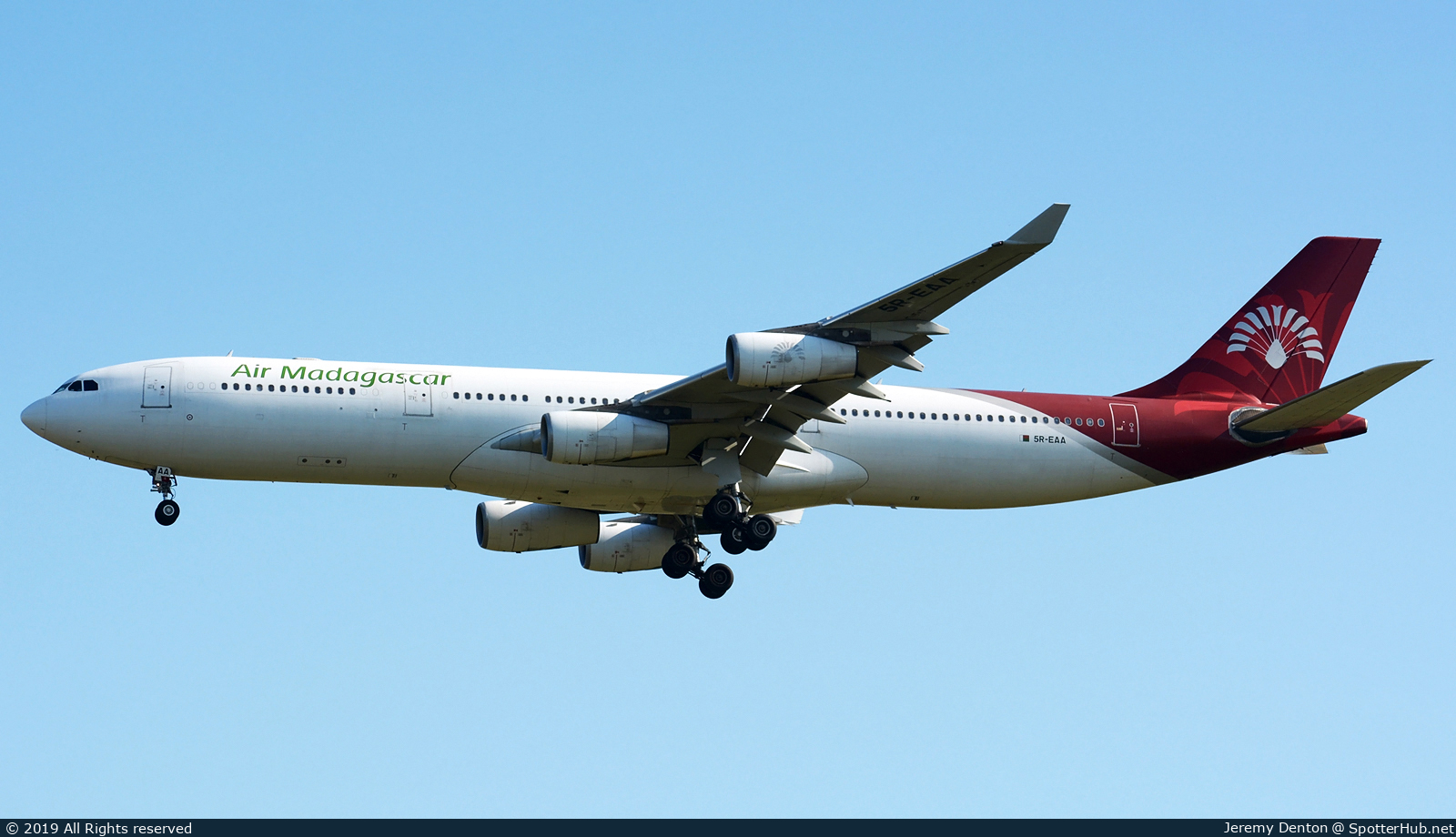 Photo of 5R-EAA - Airbus A340-313 operated by Air Madagascar