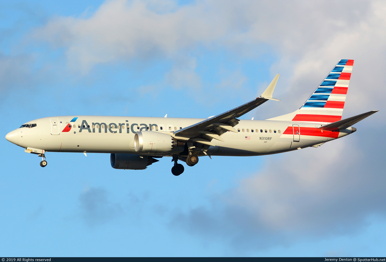 Photo of N310RF - Boeing 737 MAX 8 operated by American Airlines