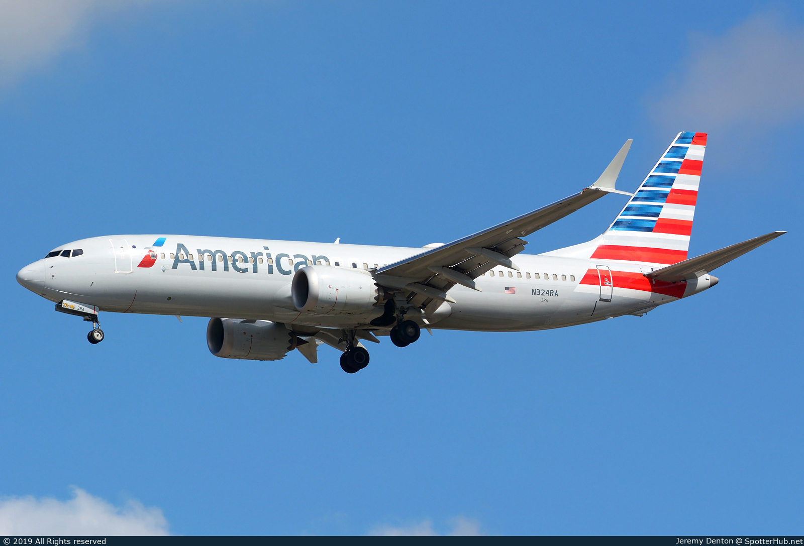 Photo of N324RA - Boeing 737 MAX 8 operated by American Airlines