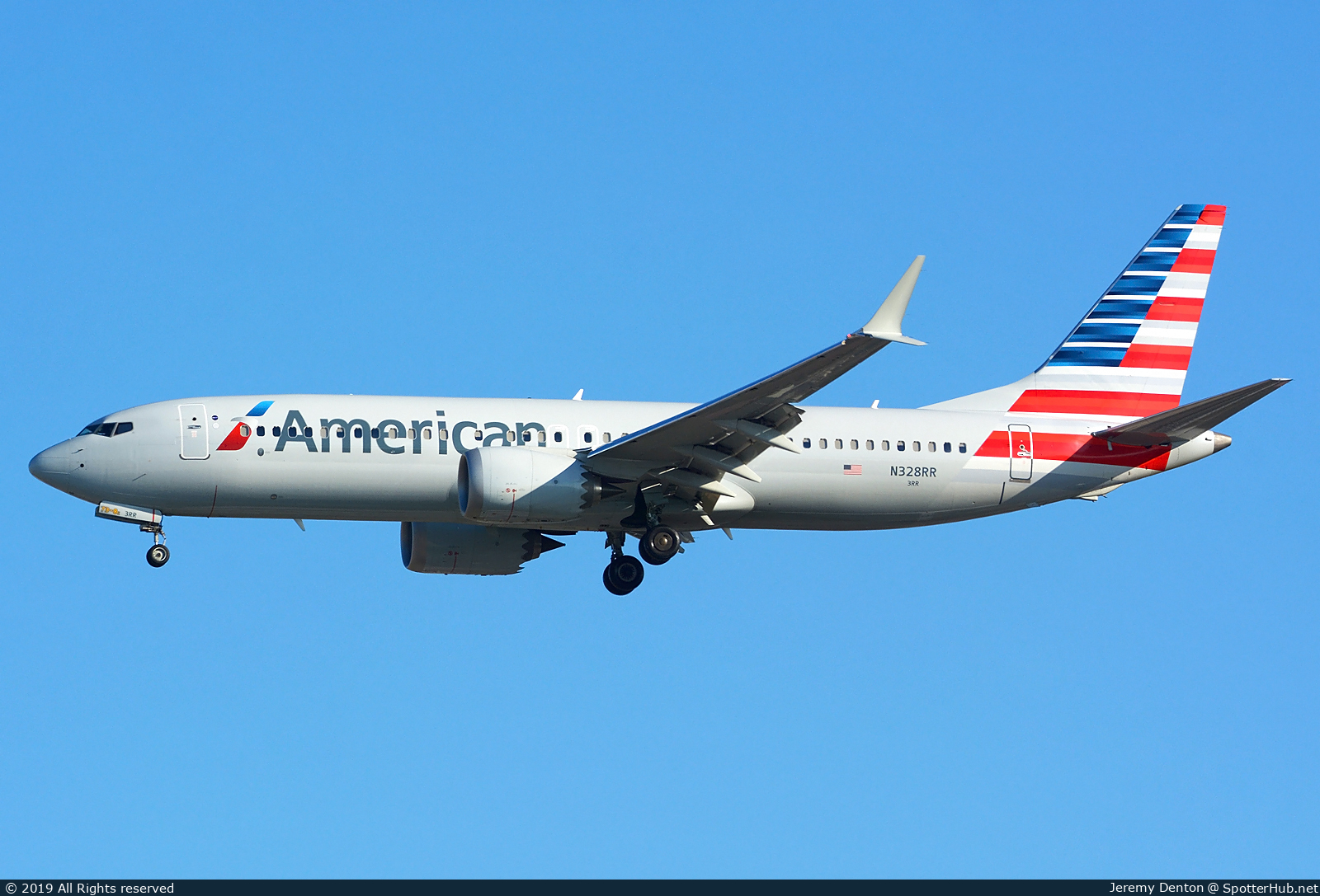 Photo of N328RR - Boeing 737 MAX 8 operated by American Airlines
