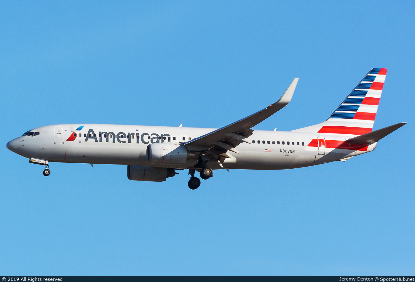 Photo of N808NN - Boeing 737-823 operated by American Airlines