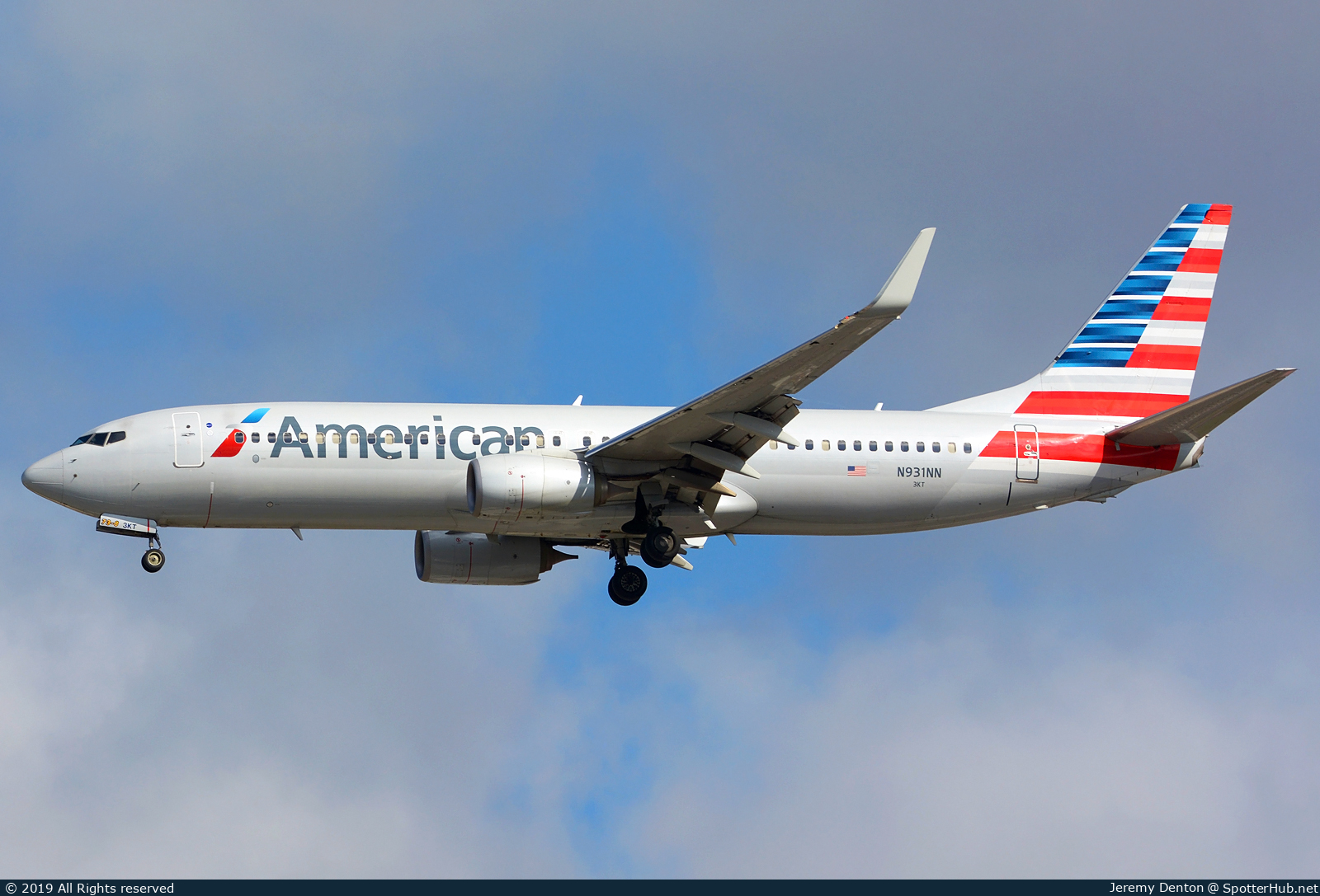 Photo of N931NN - Boeing 737-823 operated by American Airlines