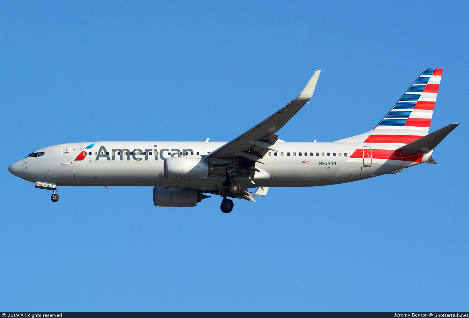 Photo of N934NN - Boeing 737-823 operated by American Airlines