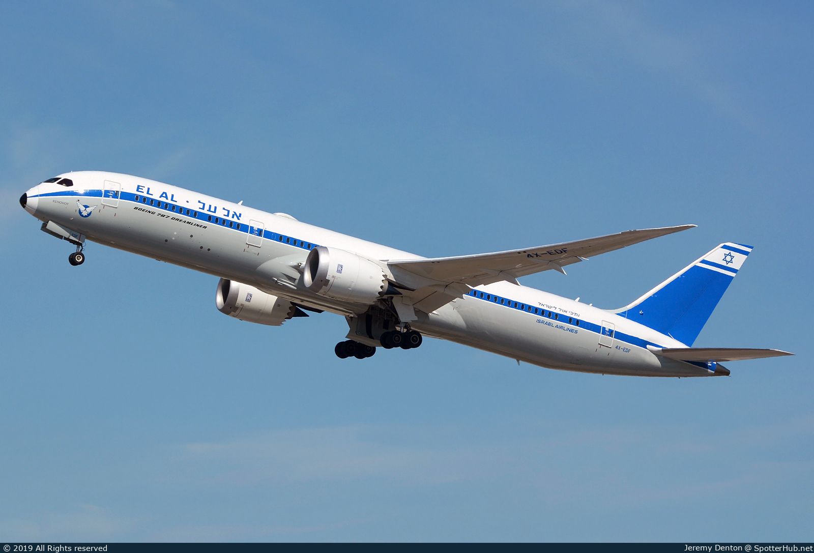 Photo of 4X-EDF - Boeing 787-9 Dreamliner operated by El Al Israel Airlines