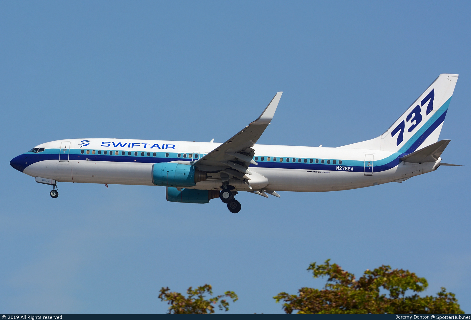 Photo of N276EA - Boeing 737-8AL operated by Swift Air