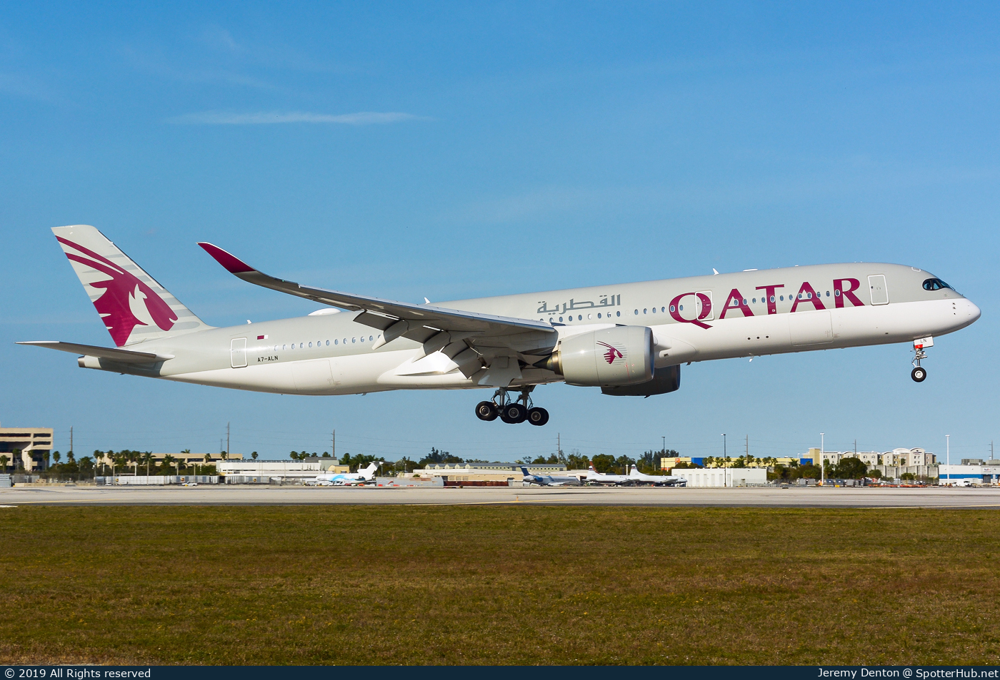 Photo of A7-ALN - Airbus A350-941 operated by Qatar Airways
