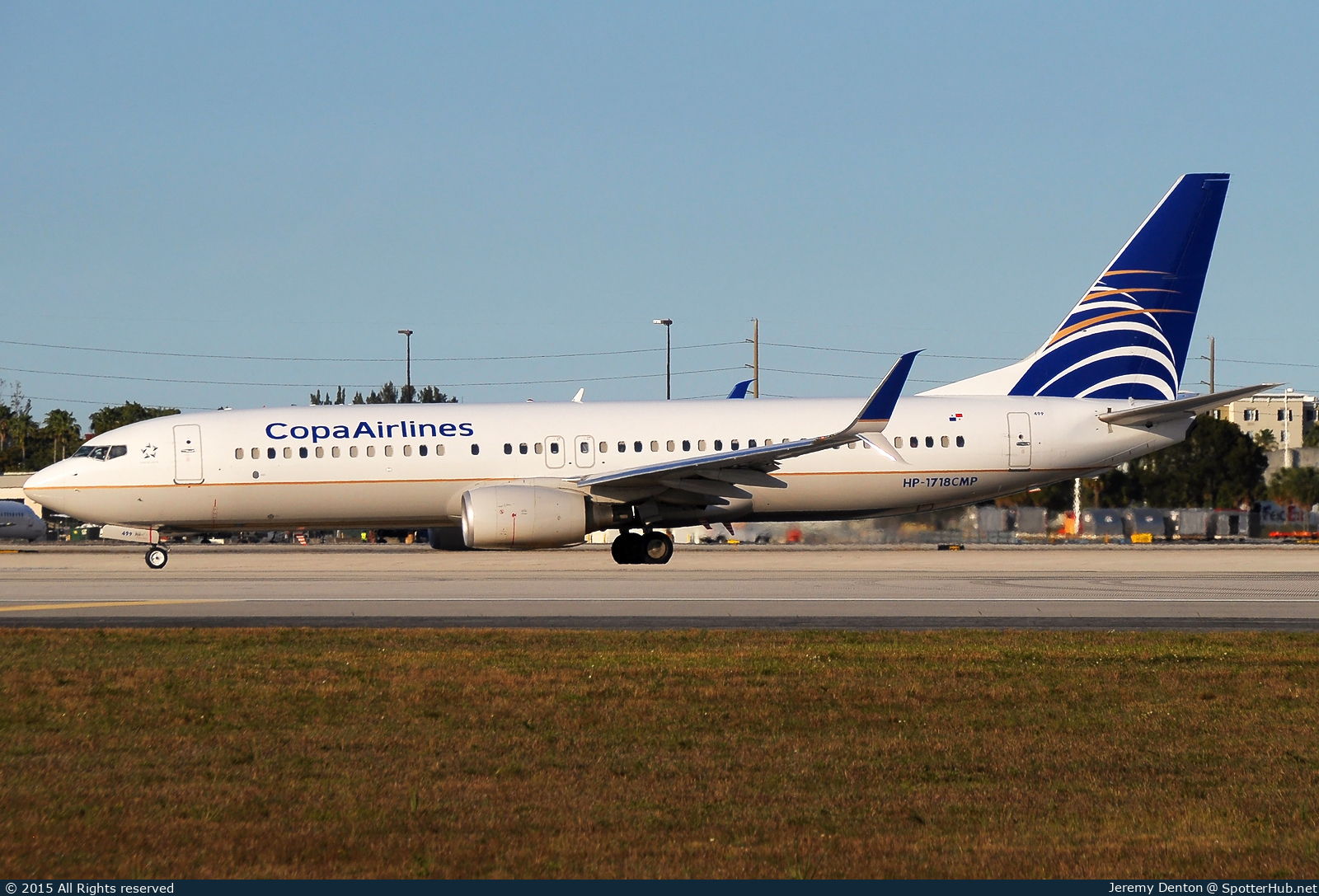 Photo of HP-1718CMP - Boeing 737-8V3 operated by Copa Airlines