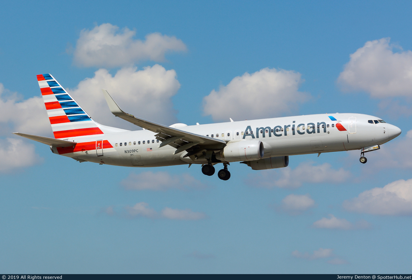 Photo of N309PC - Boeing 737-823 operated by American Airlines