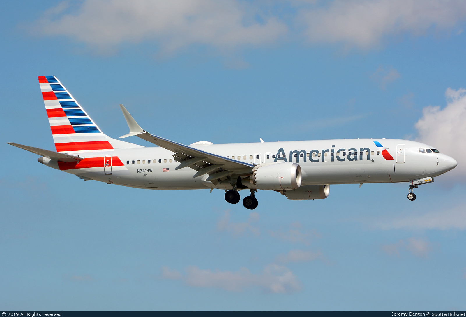 Photo of N341RW - Boeing 737 MAX 8 operated by American Airlines