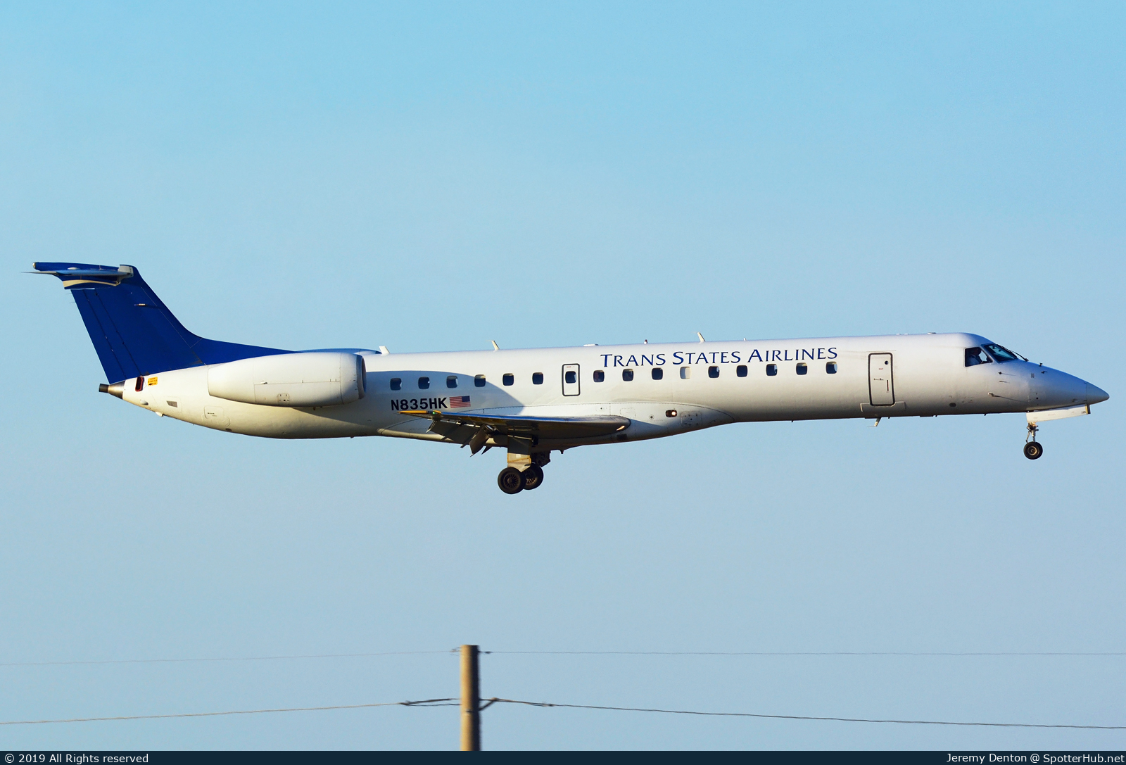 Photo of N835HK - Embraer ERJ-145LR operated by Trans States Airlines