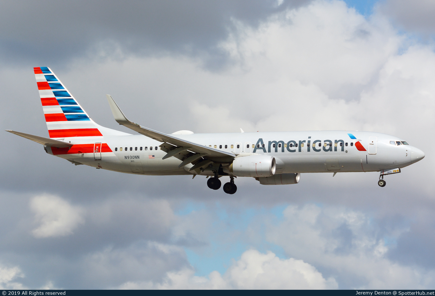 Photo of N930NN - Boeing 737-823 operated by American Airlines