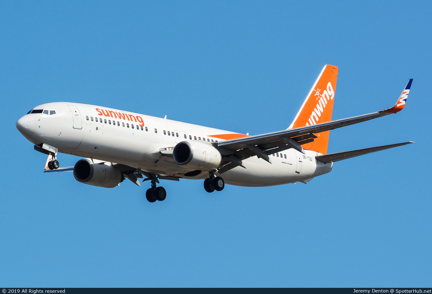 Photo of OK-TSU - Boeing 737-8FZ operated by Sunwing Airlines (opb SmartWings)