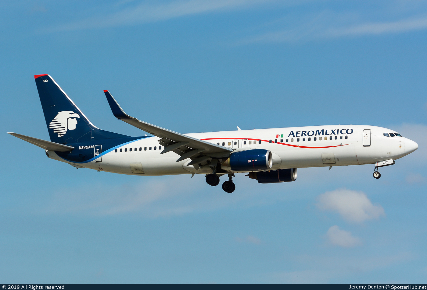 Photo of N342AM - Boeing 737-8Z9 operated by Aeroméxico
