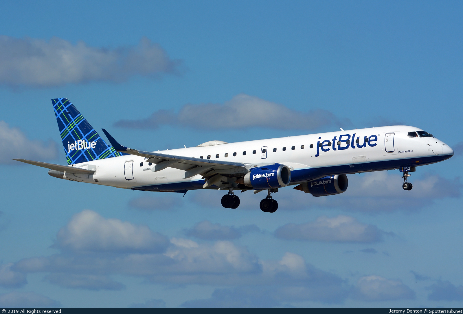 Photo of N193JB - Embraer ERJ-190AR operated by jetBlue Airways