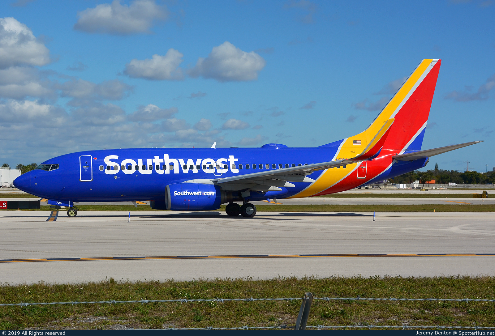 Photo of N726SW - Boeing 737-7H4 operated by Southwest Airlines