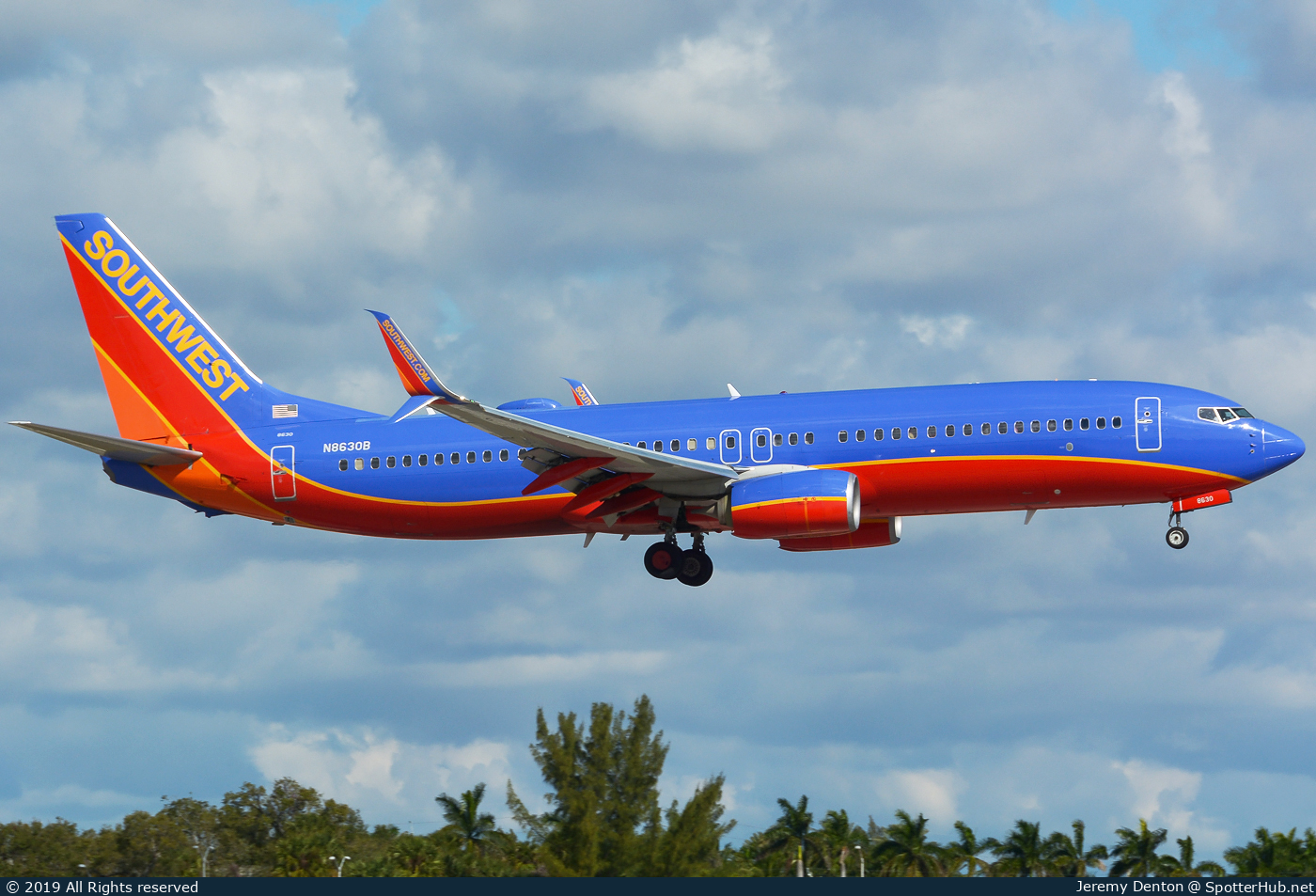 Photo of N8630B - Boeing 737-8H4 operated by Southwest Airlines