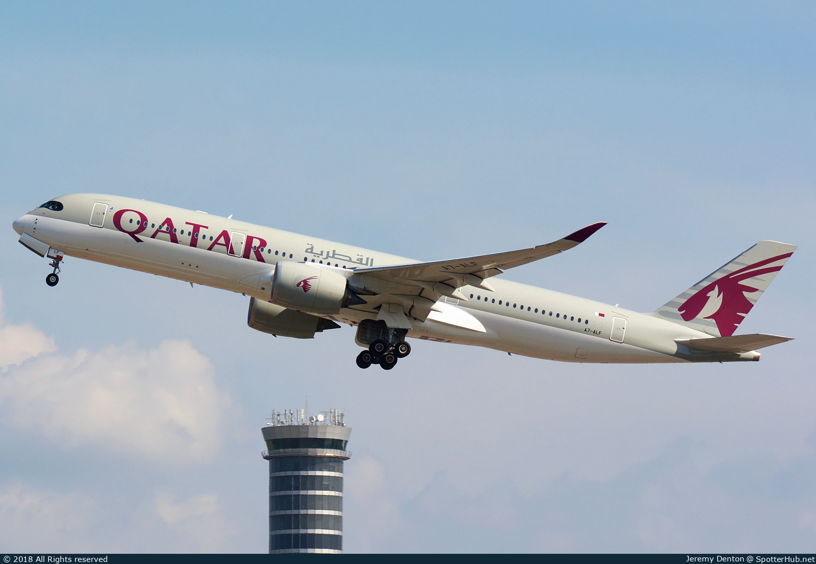 Photo of A7-ALF - Airbus A350-941 operated by Qatar Airways