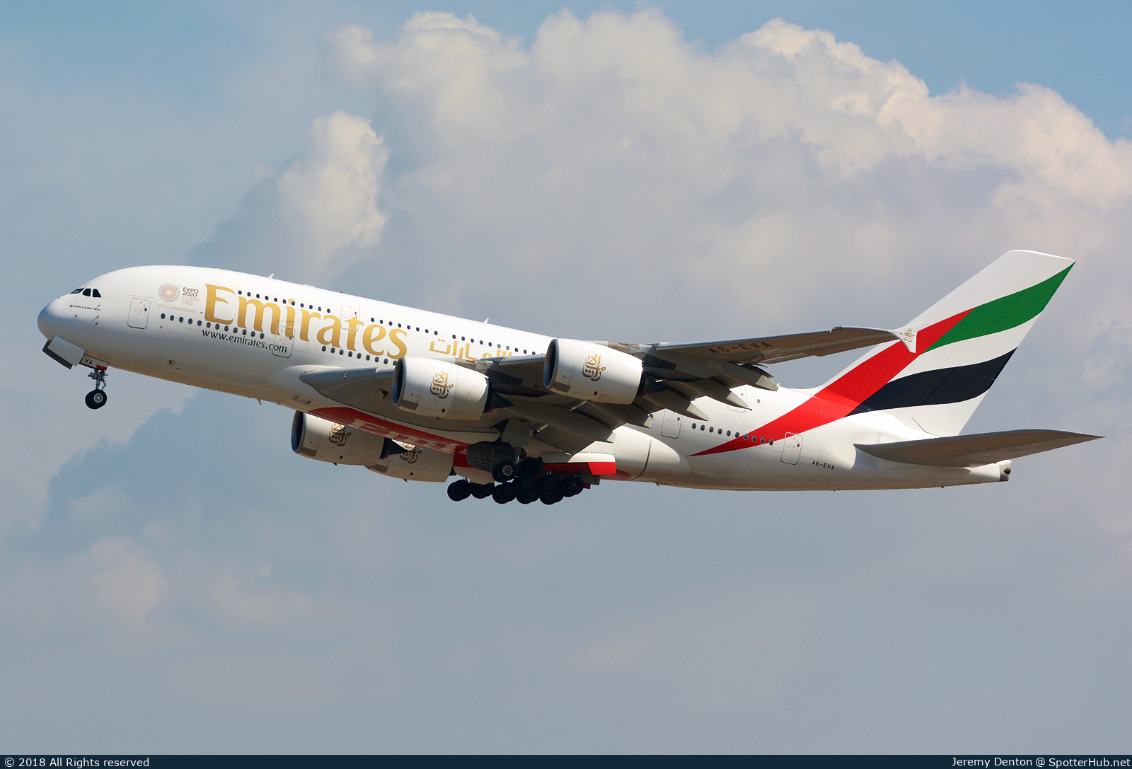 Photo of A6-EVA - Airbus A380-842 operated by Emirates