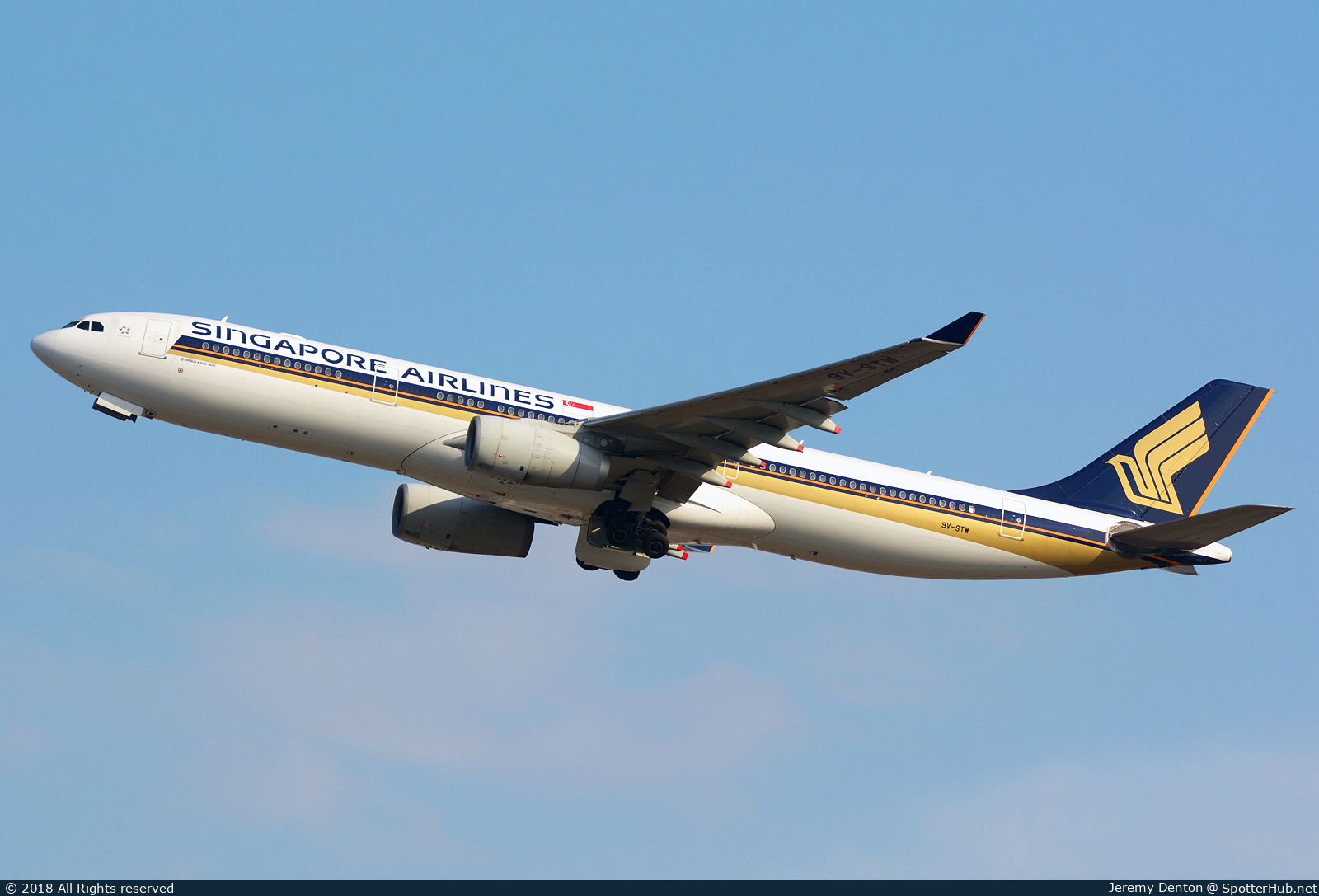 Photo of 9V-STW - Airbus A330-343 operated by Singapore Airlines