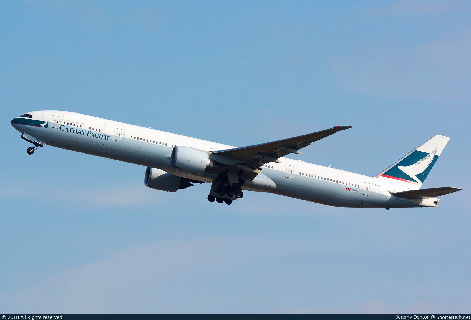 Photo of B-KPA - Boeing 777-367(ER) operated by Cathay Pacific Airways