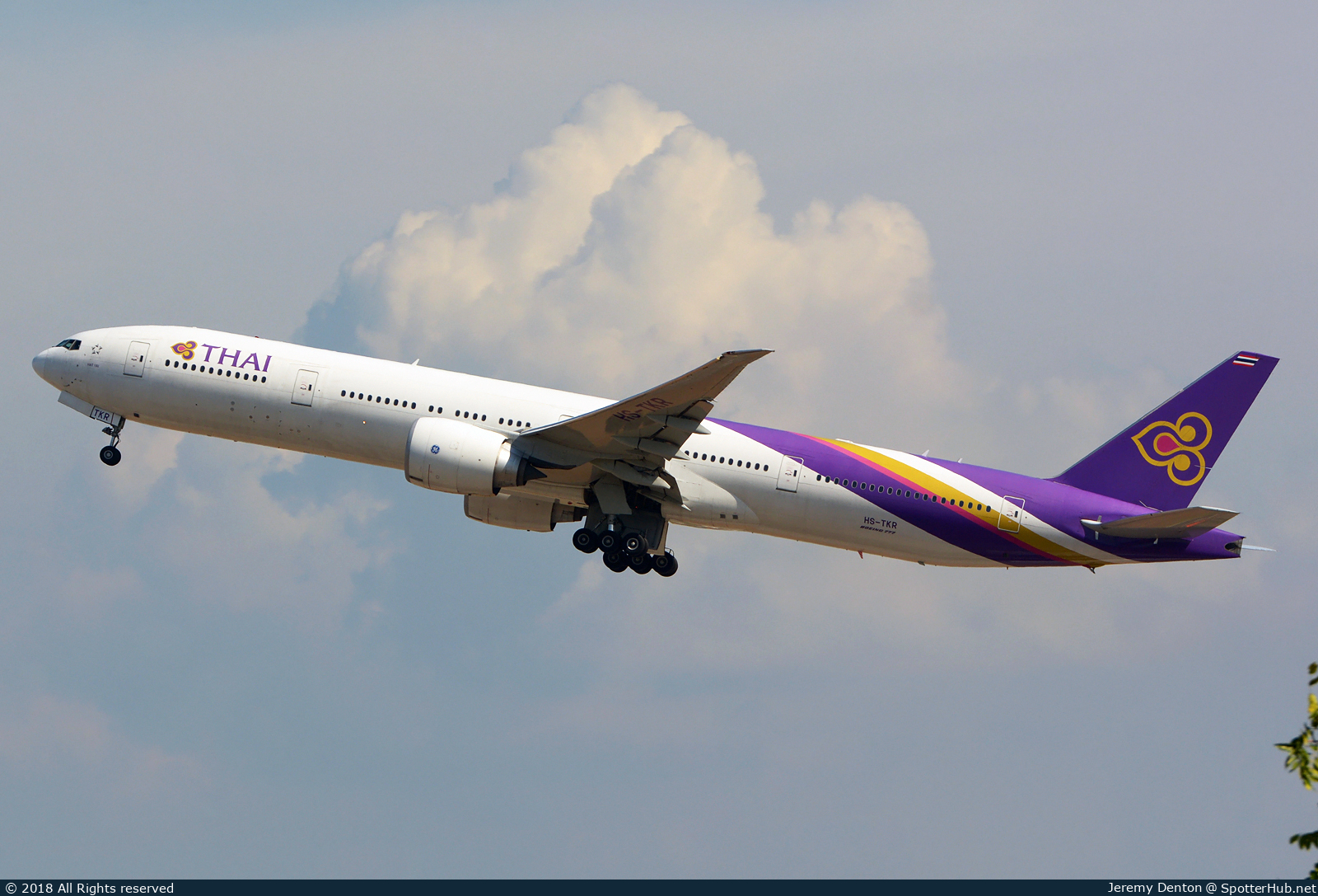 Photo of HS-TKR - Boeing 777-3AL(ER) operated by Thai Airways International