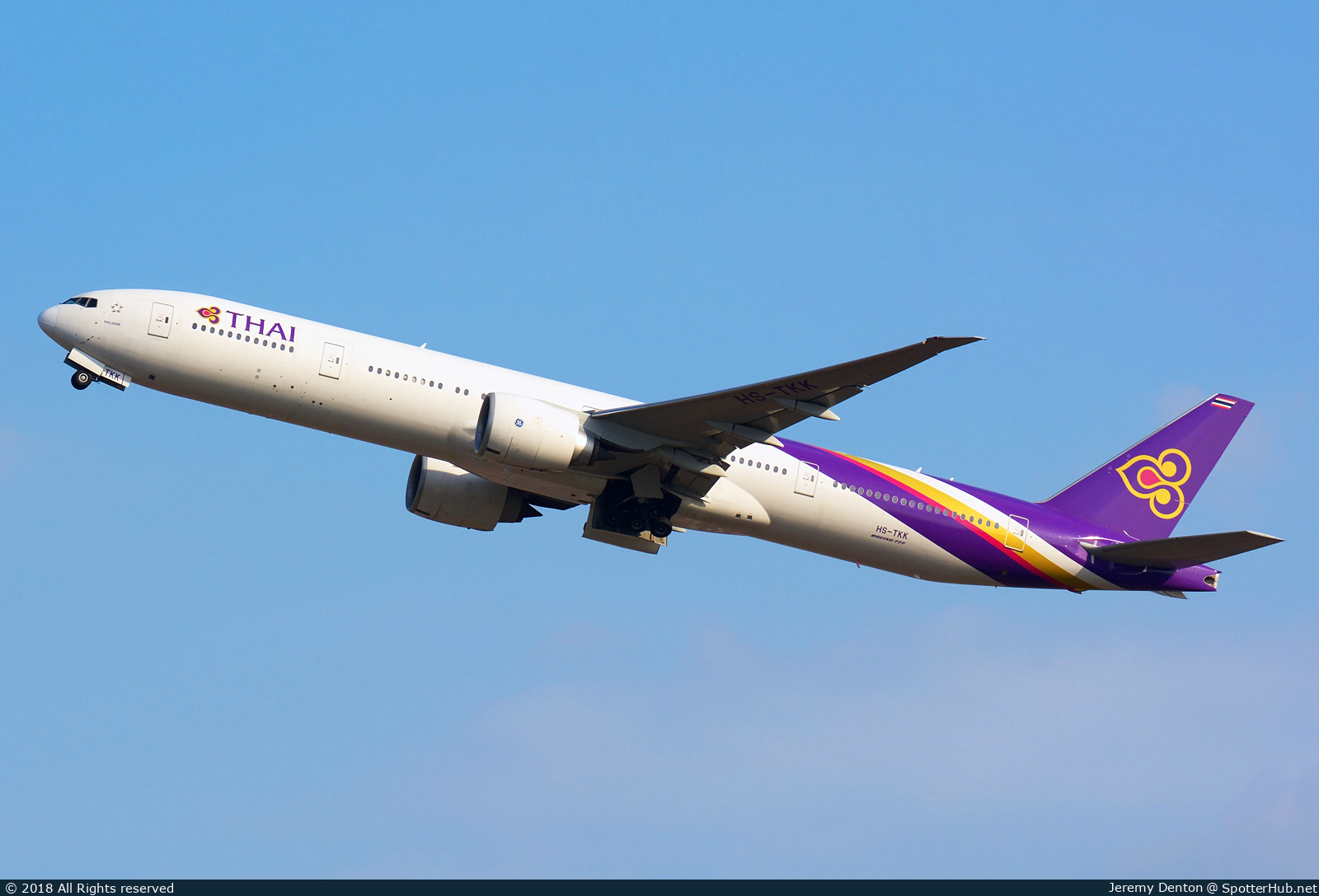 Photo of HS-TKK - Boeing 777-3AL(ER) operated by Thai Airways International