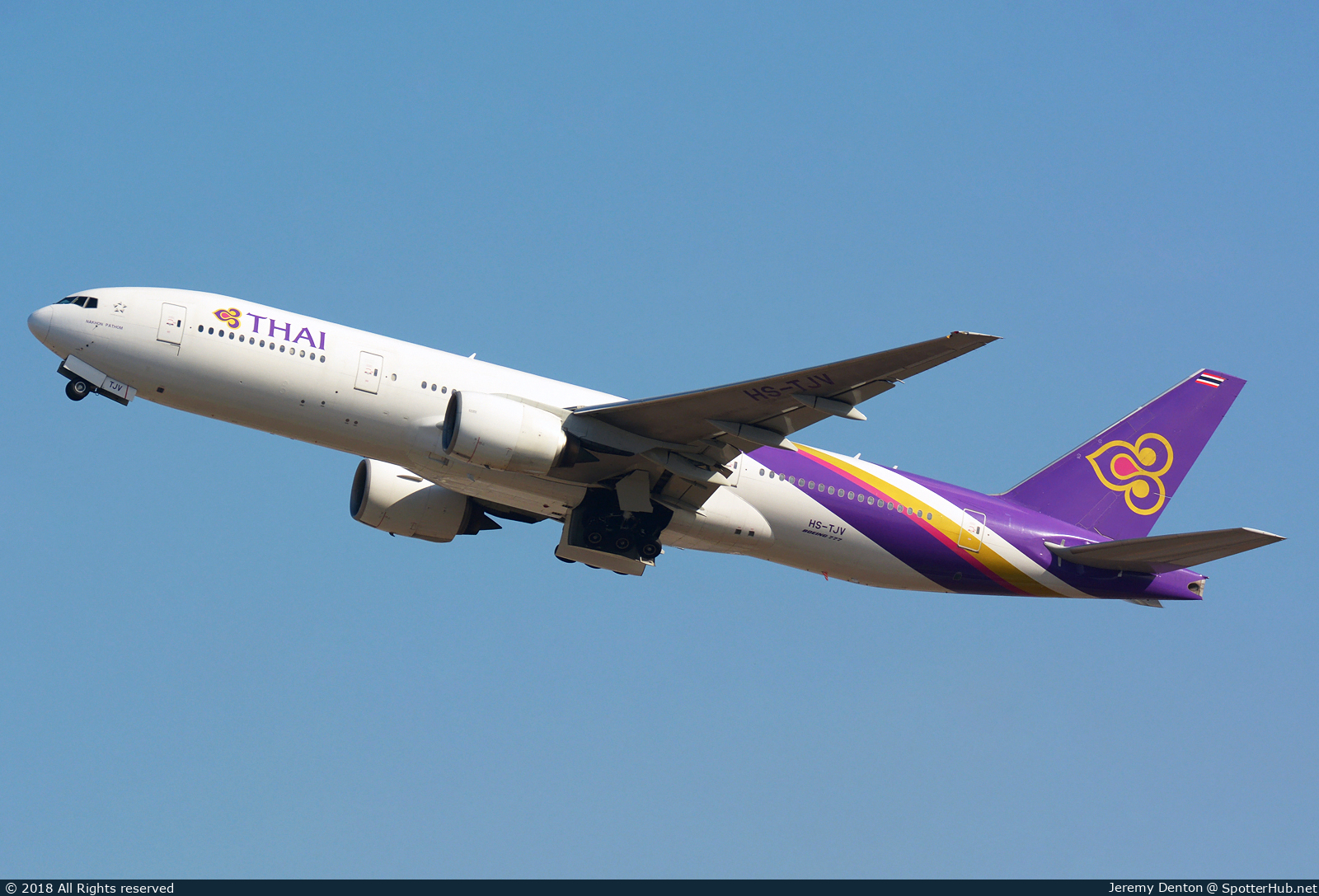 Photo of HS-TJV - Boeing 777-2D7(ER) operated by Thai Airways International