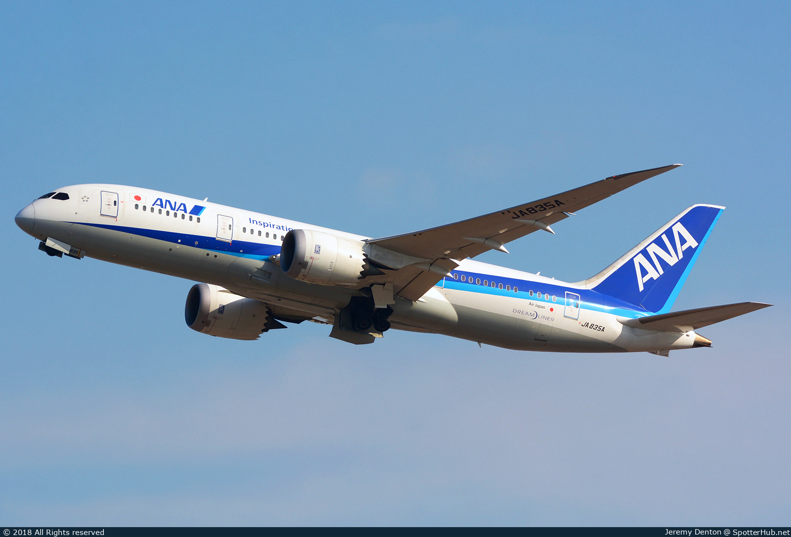 Photo of JA835A - Boeing 787-8 Dreamliner operated by ANA All Nippon Airways (opb Air Japan)