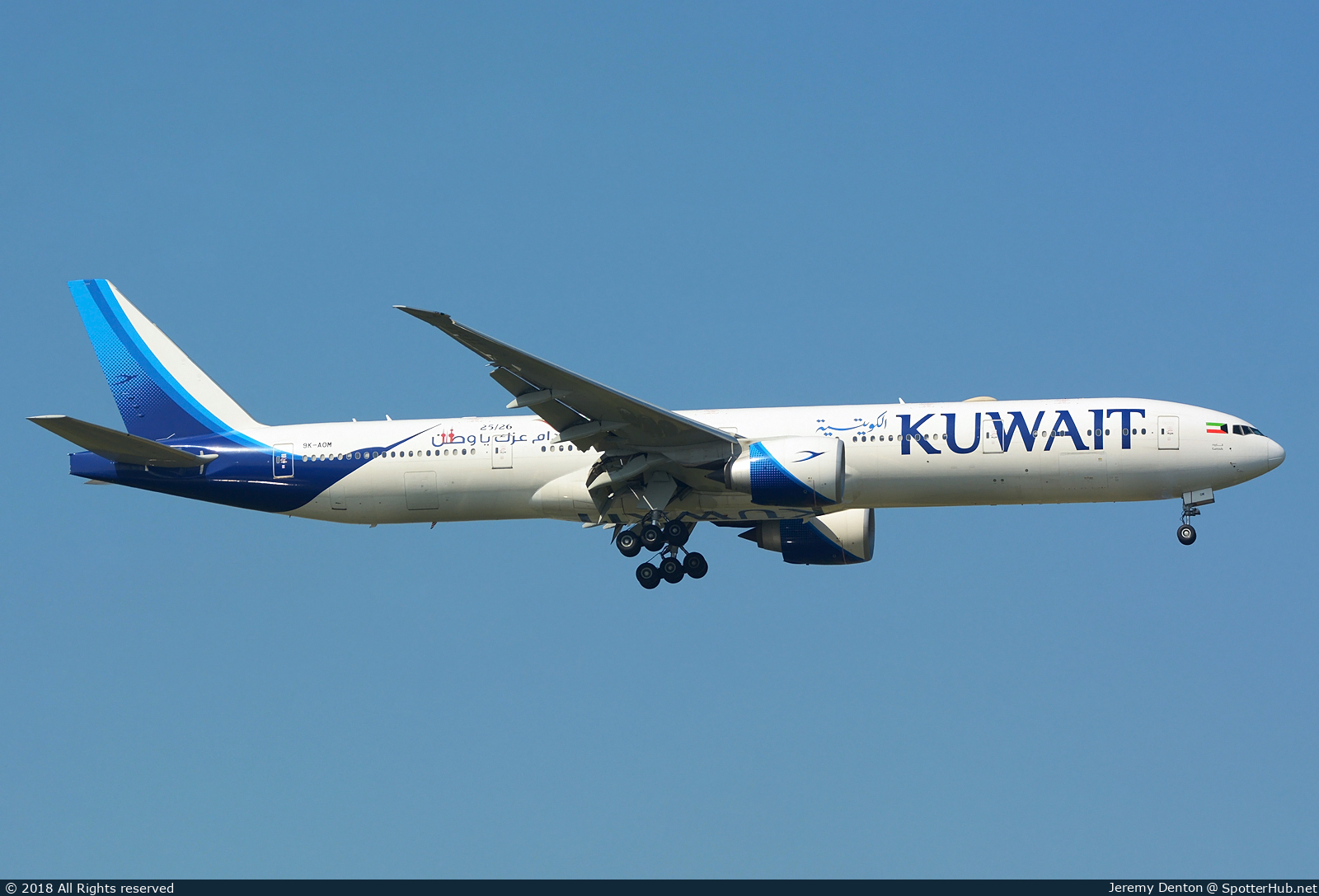 Photo of 9K-AOM - Boeing 777-369(ER) operated by Kuwait Airways