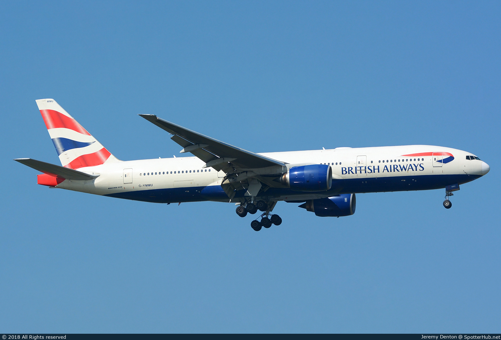 Photo of G-YMMU - Boeing 777-236(ER) operated by British Airways