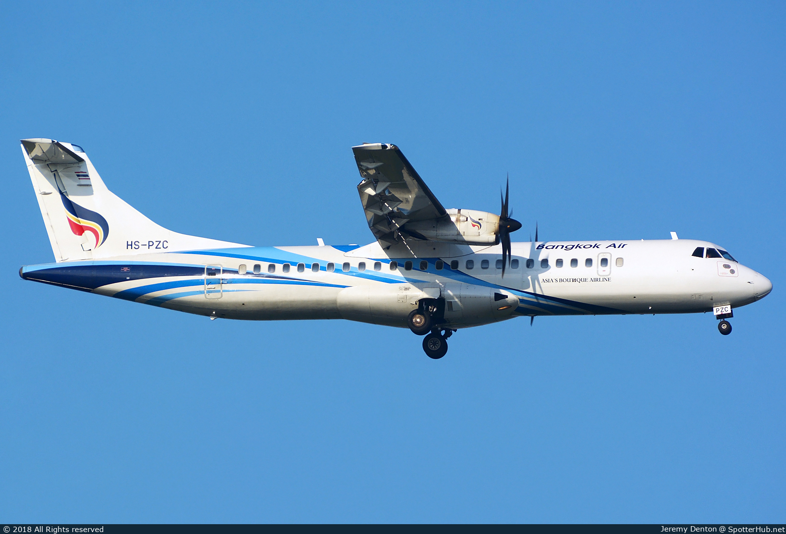 Photo of HS-PZC - ATR 72-600 operated by Bangkok Airways